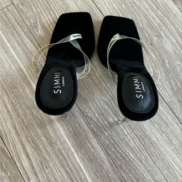 NWOT Simmi Black Sandal Heels - Picture 6 of 6